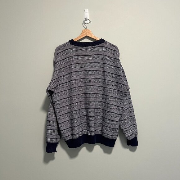 Vintage Navy Blue and White Antartex Sweater - Picture 3 of 3